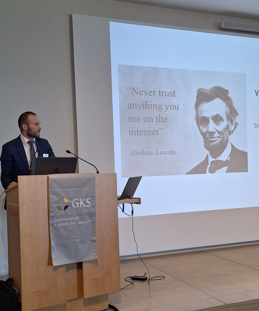 Keynote at the seminar organized by Gemeinschaft Katholischer Soldaten